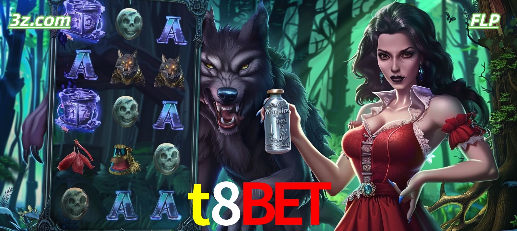 Slots online tema de lobisomem e vampira no t8bet cassino Brasil