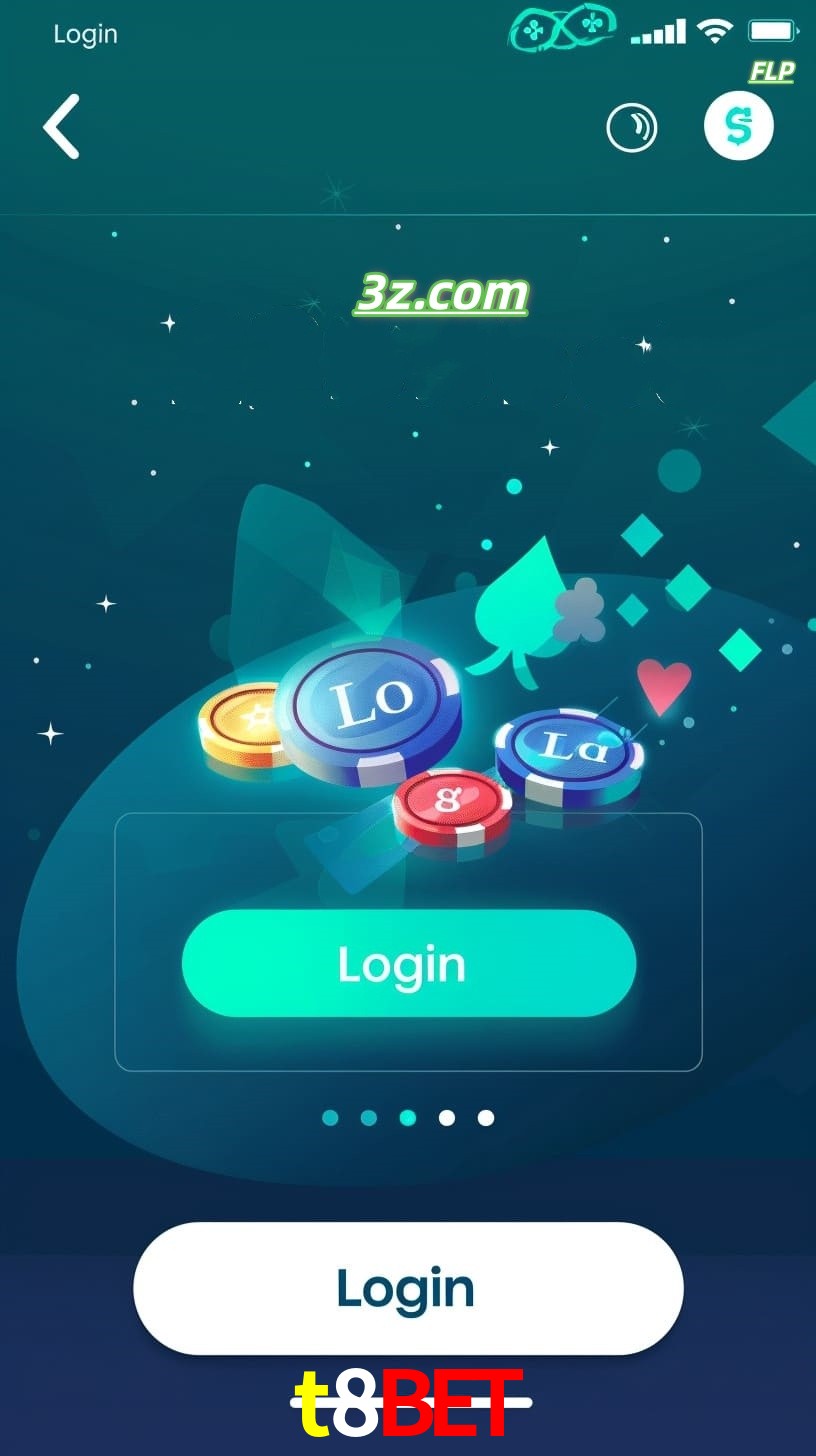 Login no aplicativo de cassino online t8bet Brasil com bônus de boas-vindas